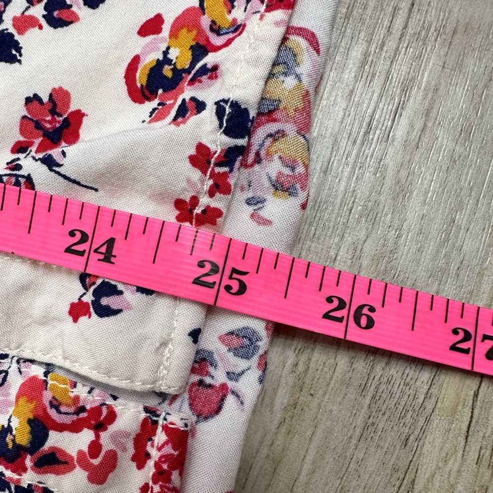 Beach Lunch Lounge Floral Button Down Top Blouse Size XS - Picture 9 of 9